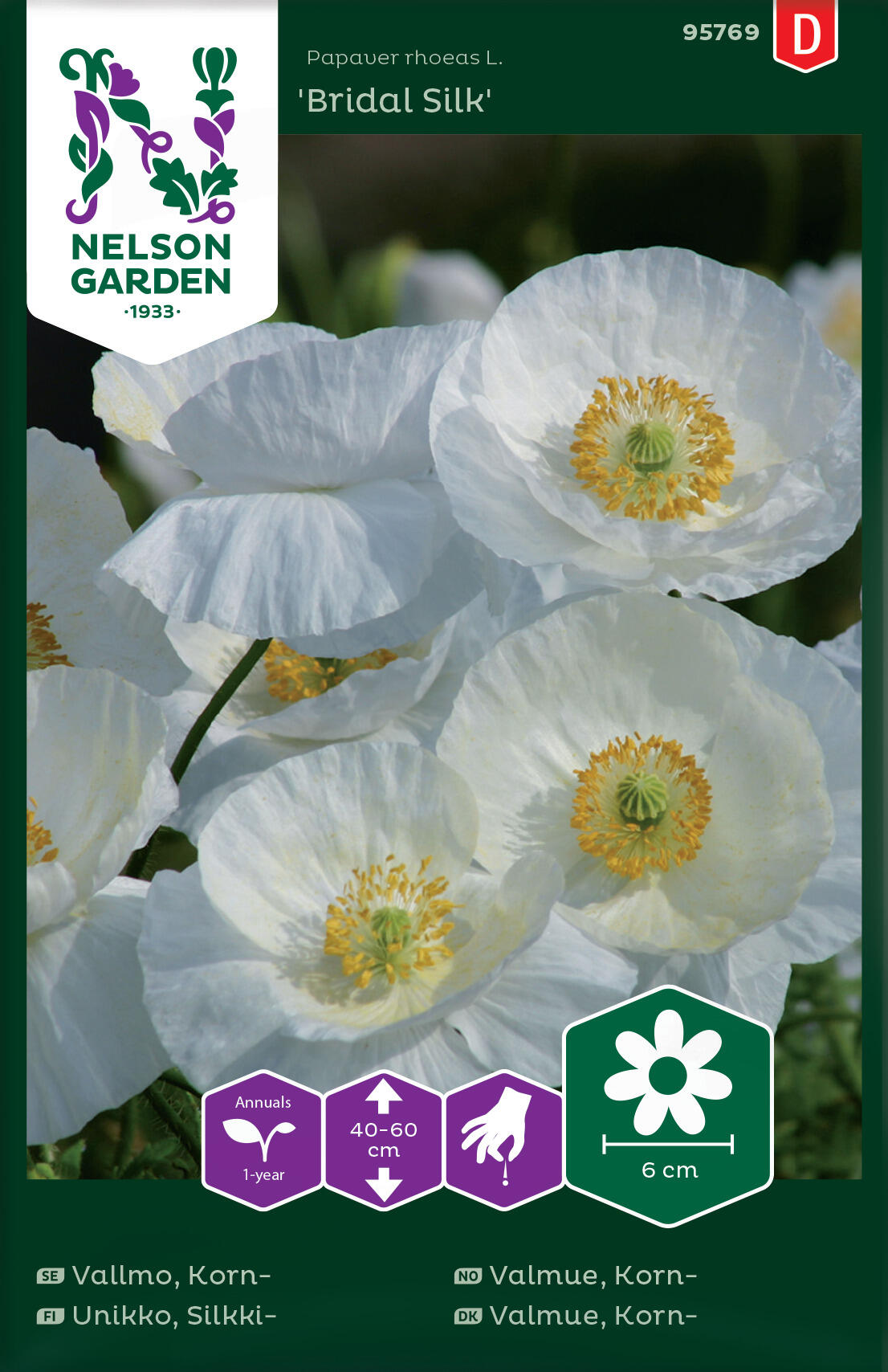 Majsvallmo 'Bridal Silk'